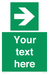 Custom Arrow Right Sign